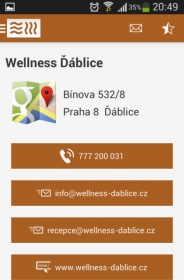 Wellness-dablice Aplikace